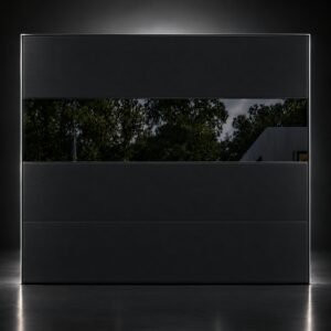 Struxa Flush Glass Steel Garage Door