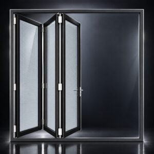 Struxa Panoramic Vinyl Bifold Door with Blinds