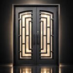 Struxa Wrought Iron Double Entry Door